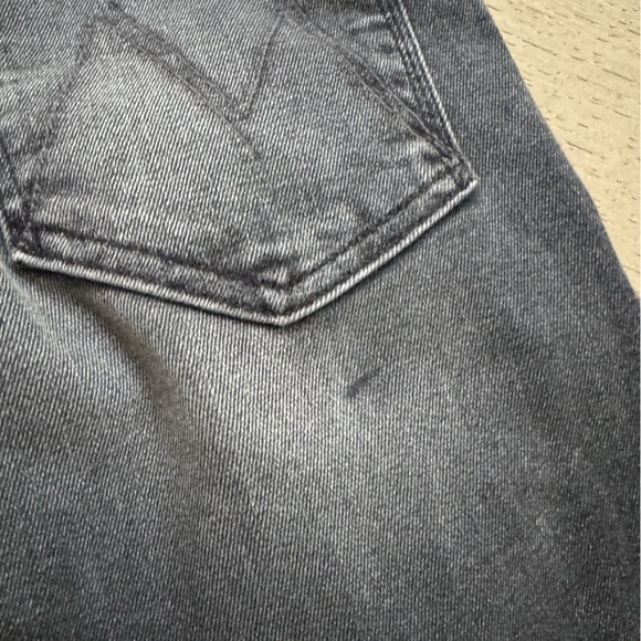 Mother The Midrise Rider Skimp I hate Snakes gray Black 26 jeans - Picture 14 of 14